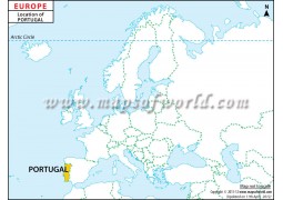 Portugal Location Map - Digital File