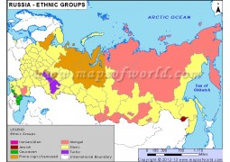 Russia Ethnic Groups Map - Digital File