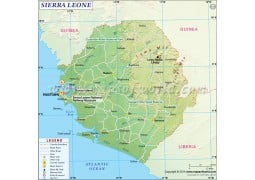 Map of Sierra Leone - Digital File