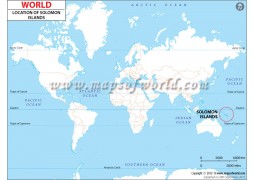 Solomon Islands Location Map - Digital File