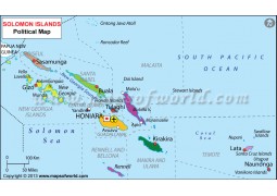 Solomon Islands Map - Digital File