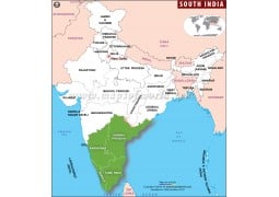 South India Map - Digital File