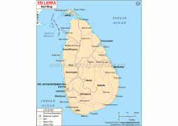 Sri Lanka Railway Map - Digital File