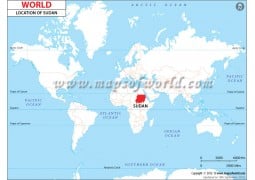 Sudan Location Map - Digital File