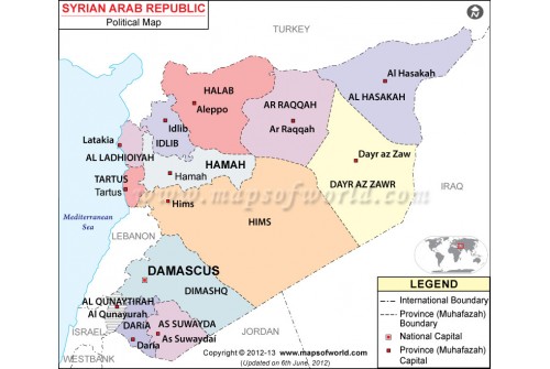 Syria Political Map