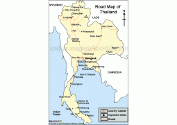 Thailand Road Map - Digital File