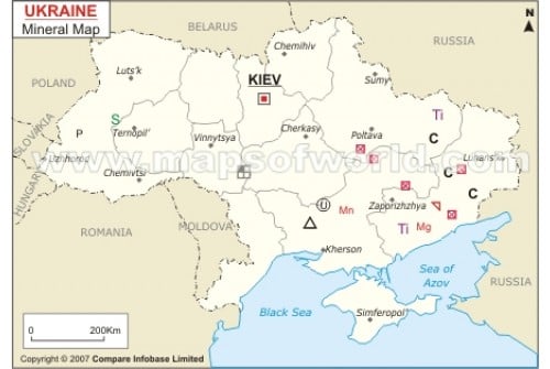 Ukraine Mineral Map