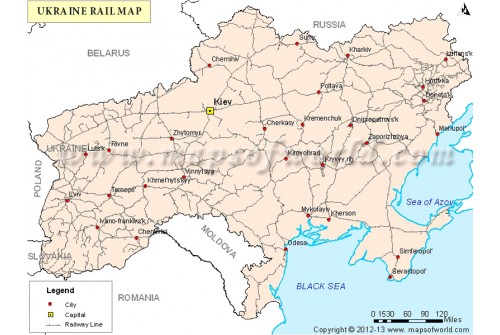 Ukraine Rail Map