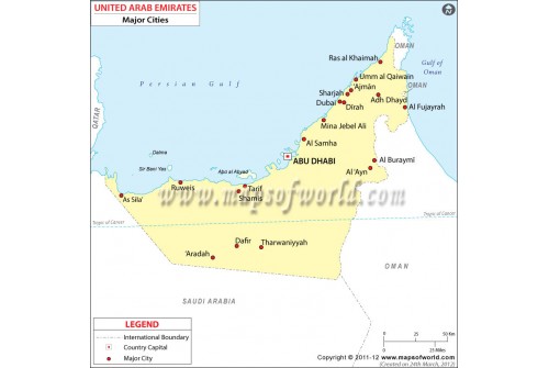 UAE Cities Map