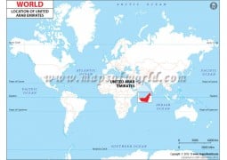 United Arab Emirates Location Map - Digital File