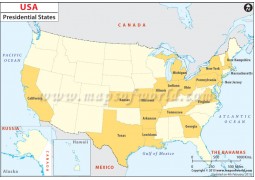 US Presidential States Map - Digital File