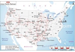 Union Pacific Railroad Map - Digital File