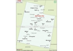 Utah Airports Map - Digital File