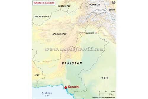 Karachi Location Map
