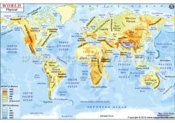 World Physical Map - Digital File