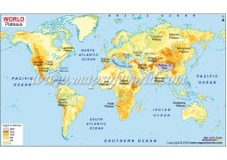 World Plateau Map - Digital File