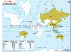 World Tin Producing Countries Map - Digital File