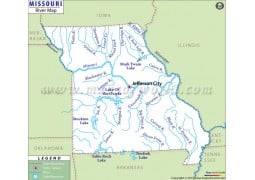 Missouri River Map - Digital File