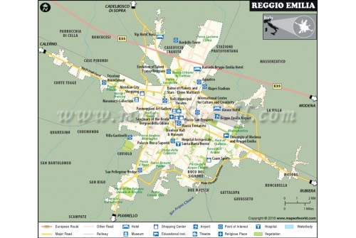 Reggio Emilia City Map