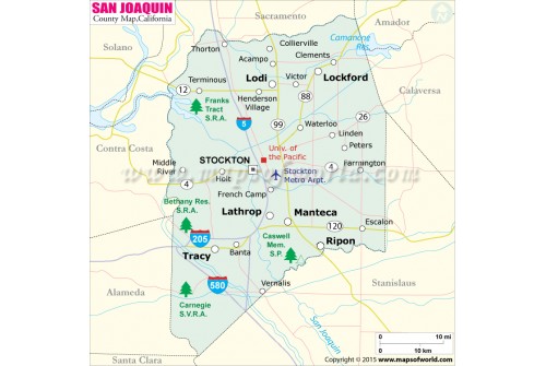 San Joaquin County Map