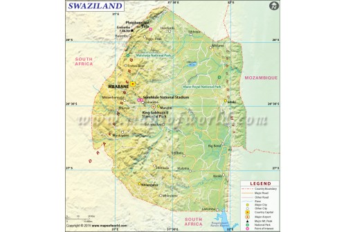Swaziland Map ( Eswatini )