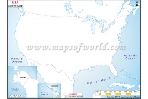 Buy US Outline Map