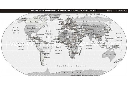 World Robinson Projection Map