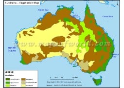 Australia Vegetation Map - Digital File