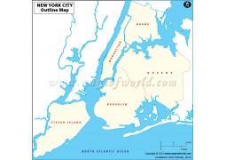 Blank Map of New York - Digital File