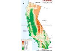 California Topo Map - Digital File
