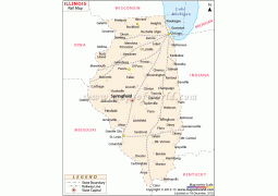 Illinois Railway Map - Digital File