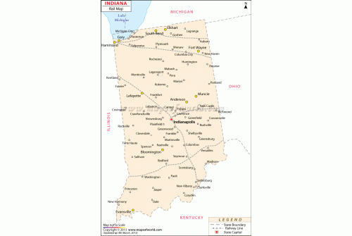 Indiana Rail Map