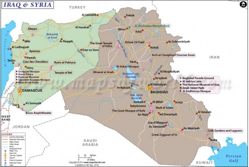 Iraq Syria Map