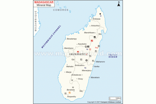 Buy Madagascar Mineral Map