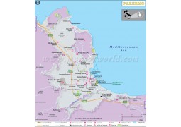 Palermo Map - Digital File