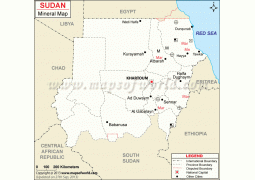 Sudan Mineral Map - Digital File