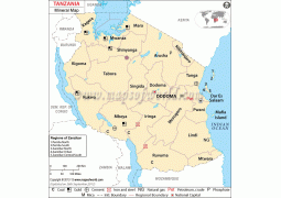 Tanzania Mineral Map - Digital File
