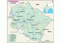 Uttarakhand Road Map - Digital File