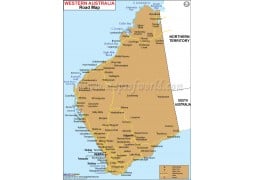 Western Australia Road Map - Digital File