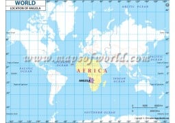 Angola Location Map - Digital File