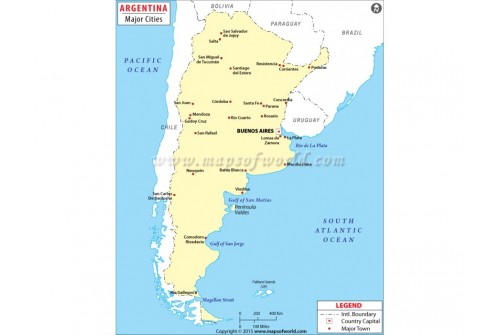 Map of Argentina Cities