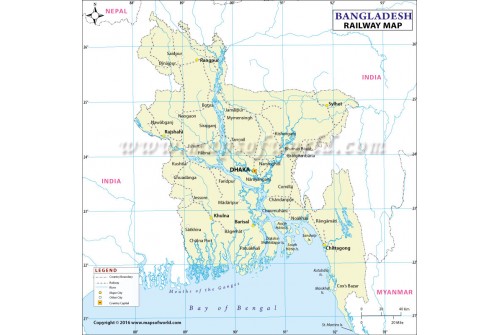 Bangladesh Railway Map