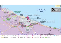 Bari City Map - Digital File