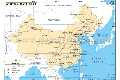 China Rail Map