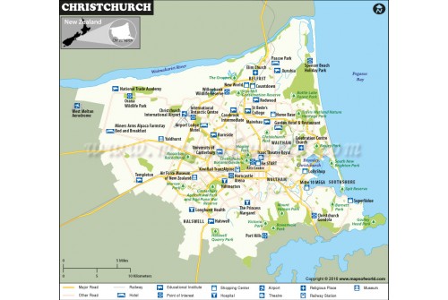 Christchurch City Map