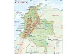 Colombia Map - Digital File