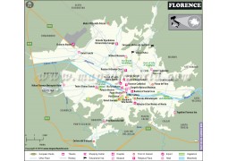 Florence City Map - Digital File