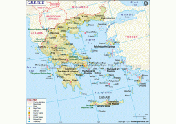 Greece Map - Digital File