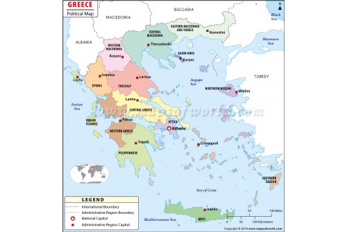 Political Map of Greece