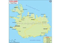 Iceland Road Map - Digital File